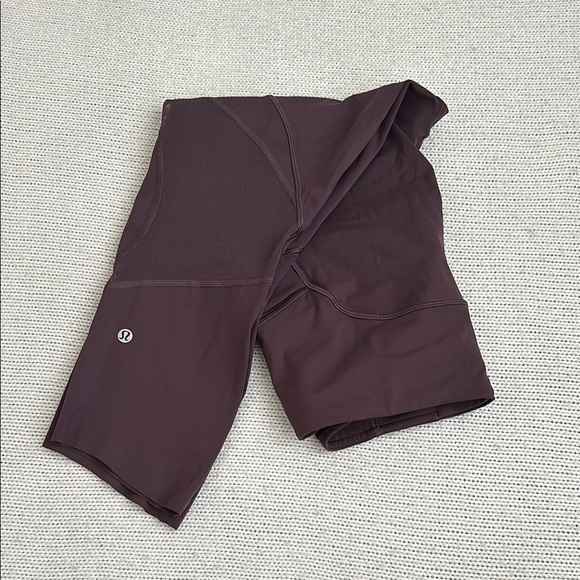 lululemon athletica Pants - lululemon athletica Plum/Burgundy High-Rise Bike Shorts